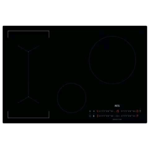 AEG IKB84443IB - Piano cottura a induzione - 4 piastre - Nicchia - larghezza: 75 cm - prof. 49 cm - nero